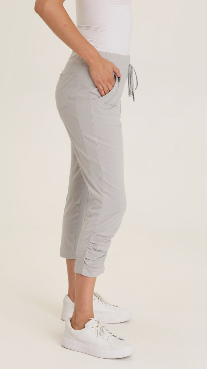 Arctic Aksana Whisper Stretch Ruched Active Slim Pant
