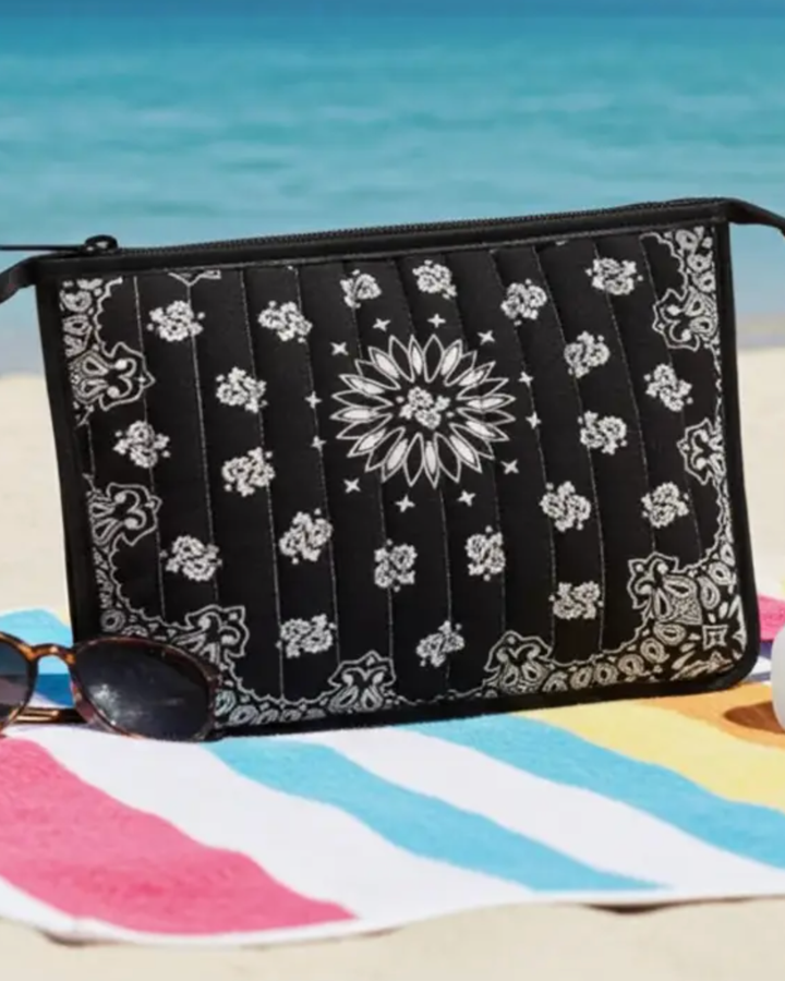 Beau Black Bandana Pouch