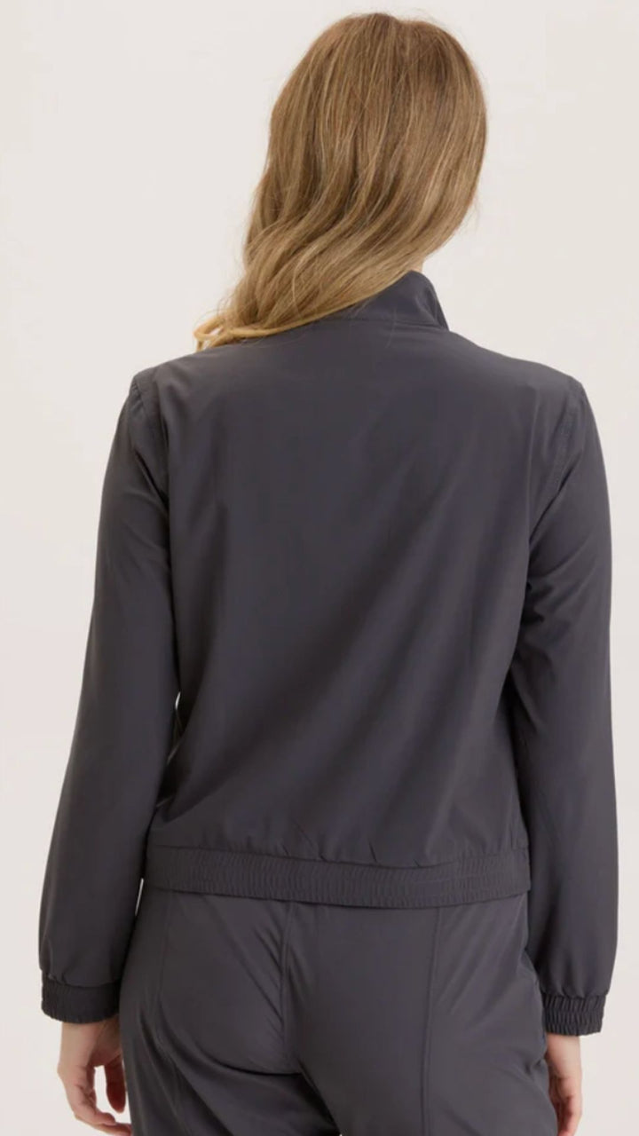 Charcoal Quinn Active Ruched Bomber