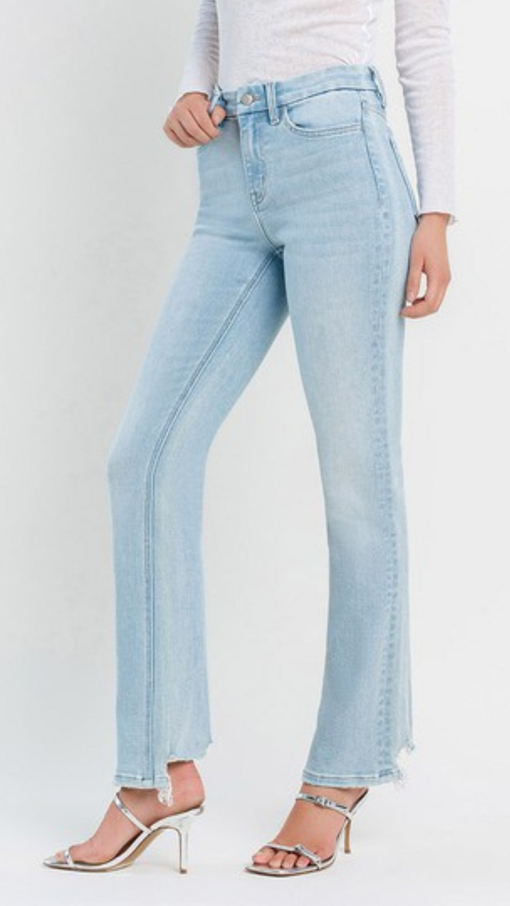 High Rise Light Wash Bootcut Jeans