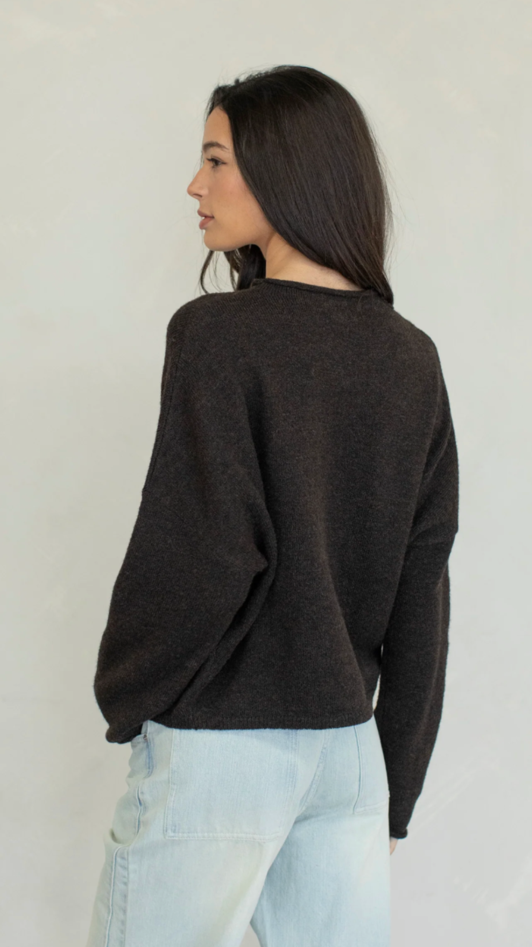 Chocolate Oversized Piper Pullover