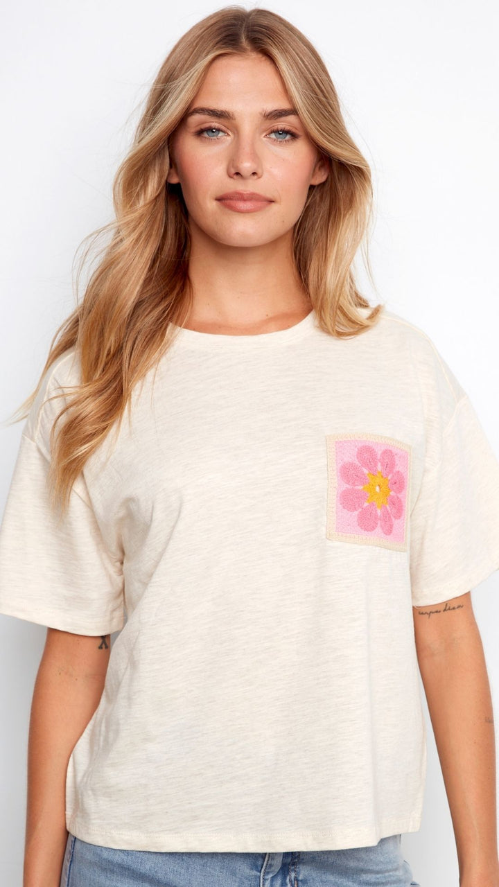 Crochet Chest Pocket Tee