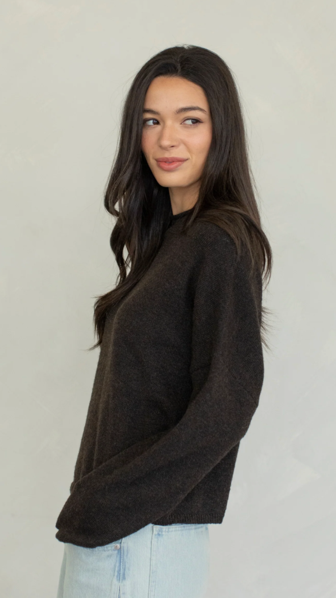 Chocolate Oversized Piper Pullover