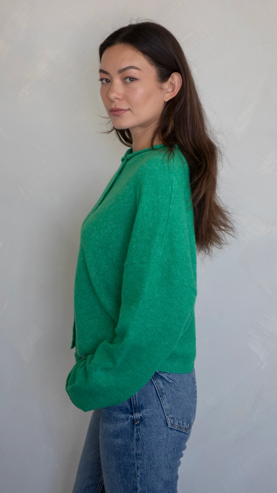 Kelly Green Piper Sweater Cardigan