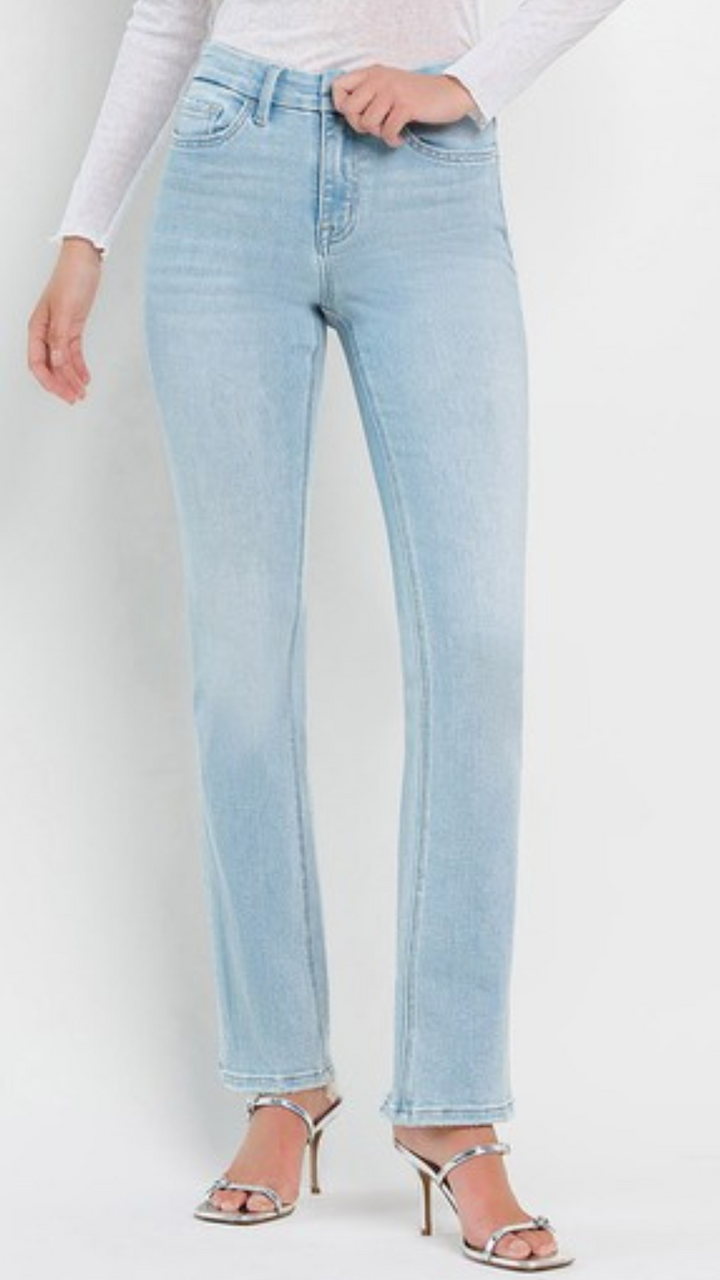 High Rise Light Wash Bootcut Jeans
