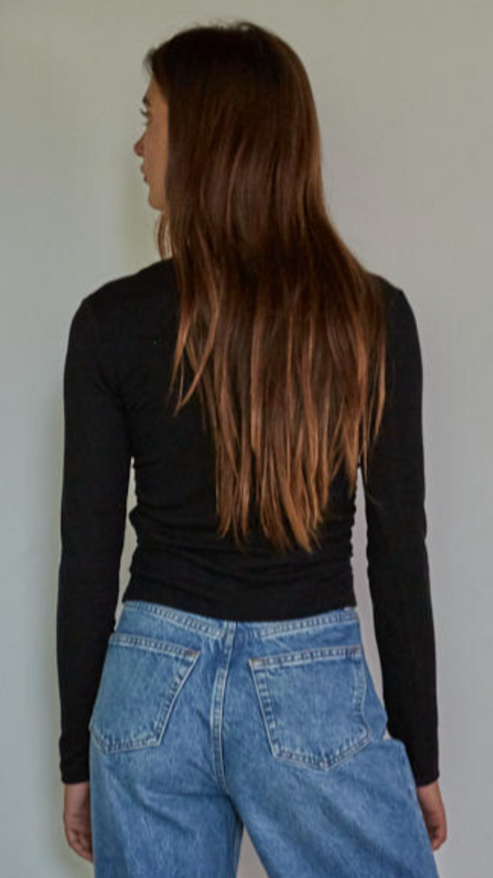 Soft Ruched Long Sleeve Top