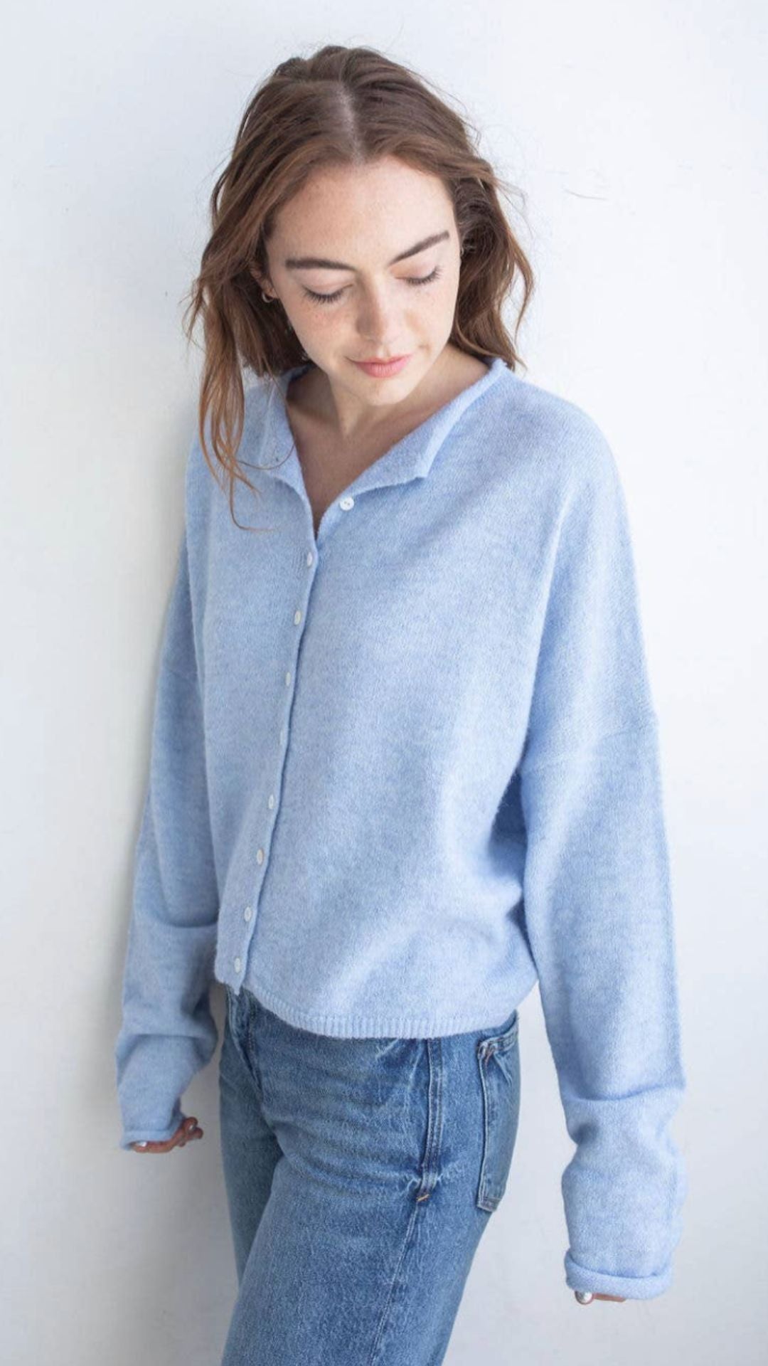 Sky Blue Piper Sweater Cardigan