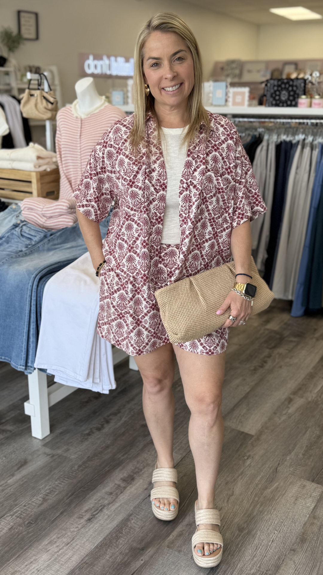Paradise Printed Camp Top