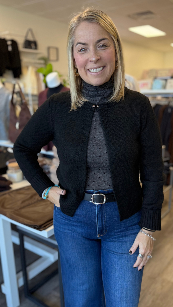 One Button Sweater Cardigan