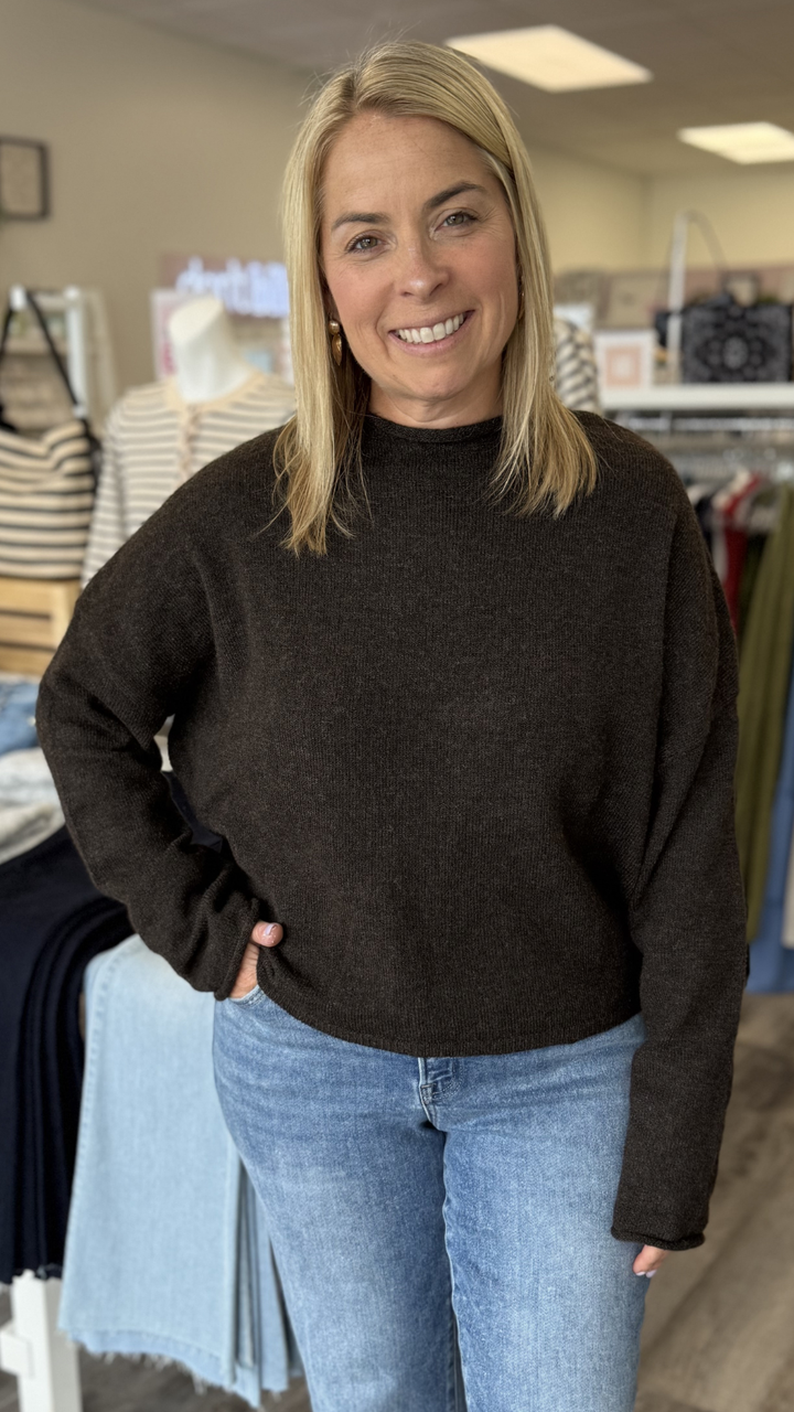 Chocolate Oversized Piper Pullover