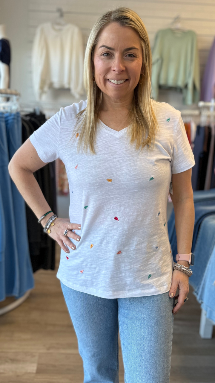 Embroidered Heart Tee