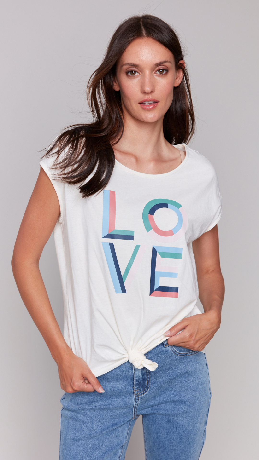 LOVE Front Knot Top