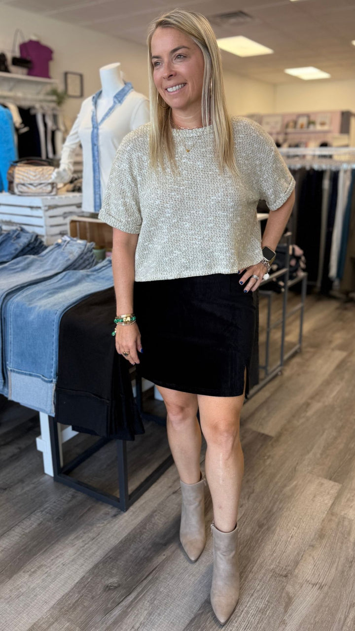 Billie Short Sleeve Knit Top