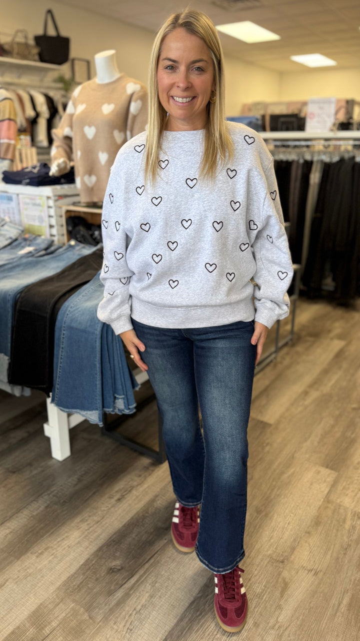 Tossed Hearts Sweatshirt