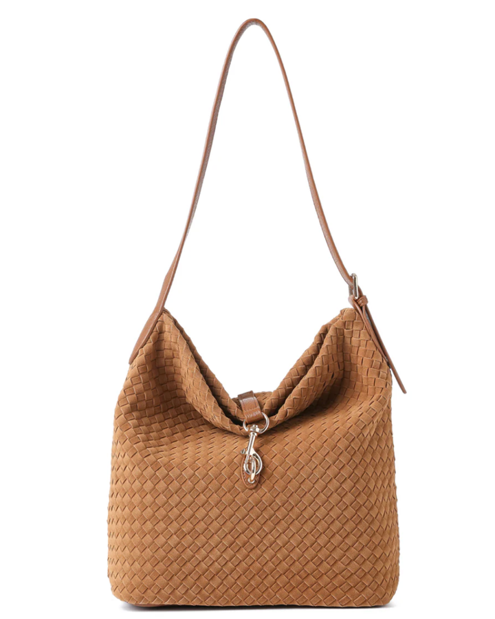 Sandy Woven Saddle Shoulder Bag