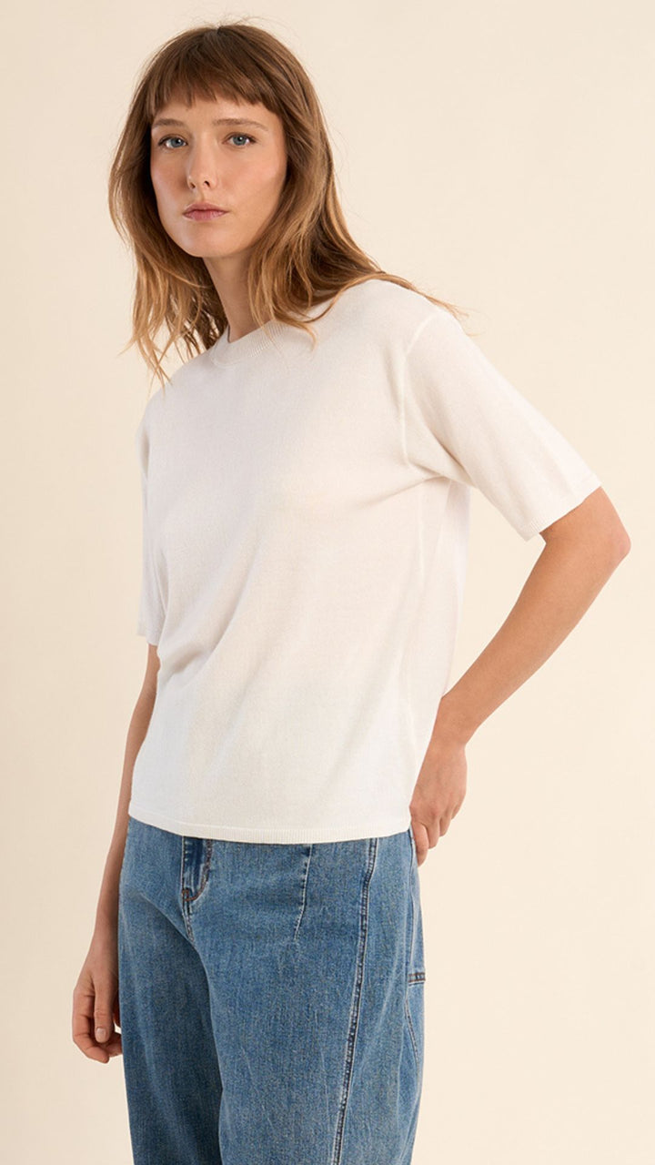 Off White Sweater Top