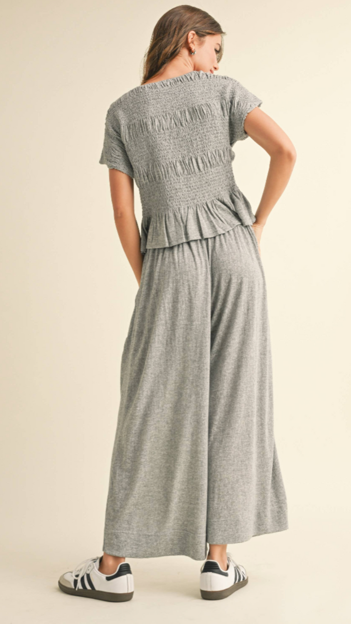 Rayon Smock Waist With Pockets Pants