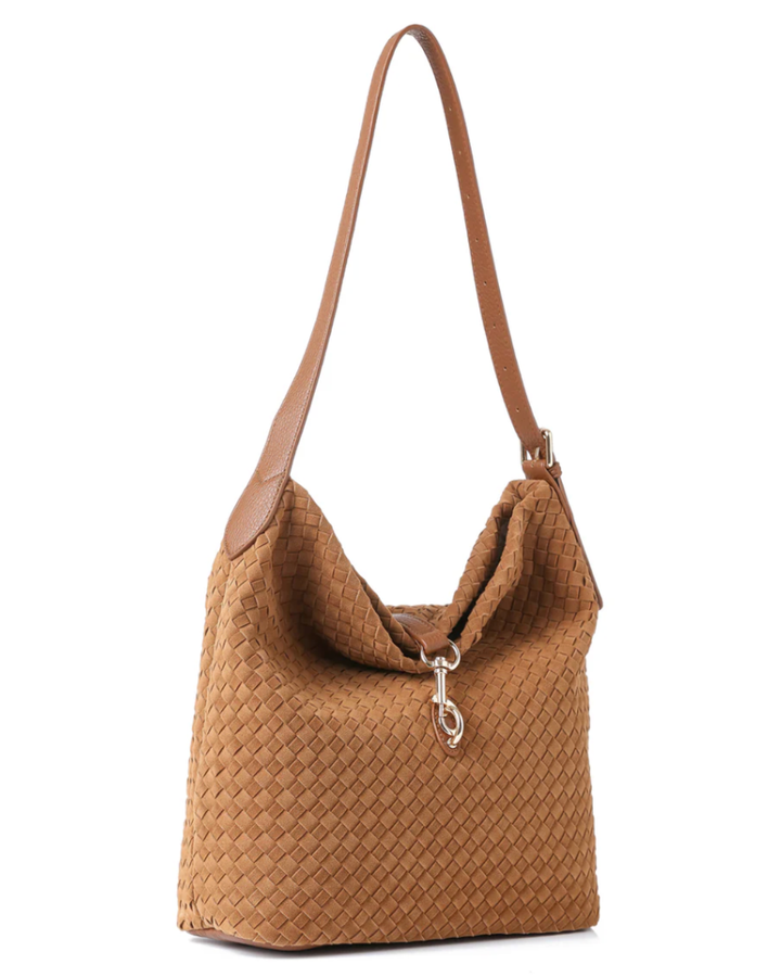 Sandy Woven Saddle Shoulder Bag