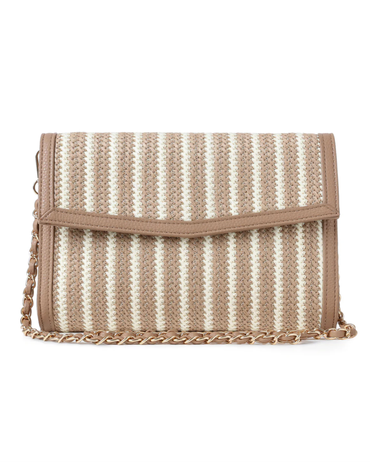 Beth Capri Raffia Clutch