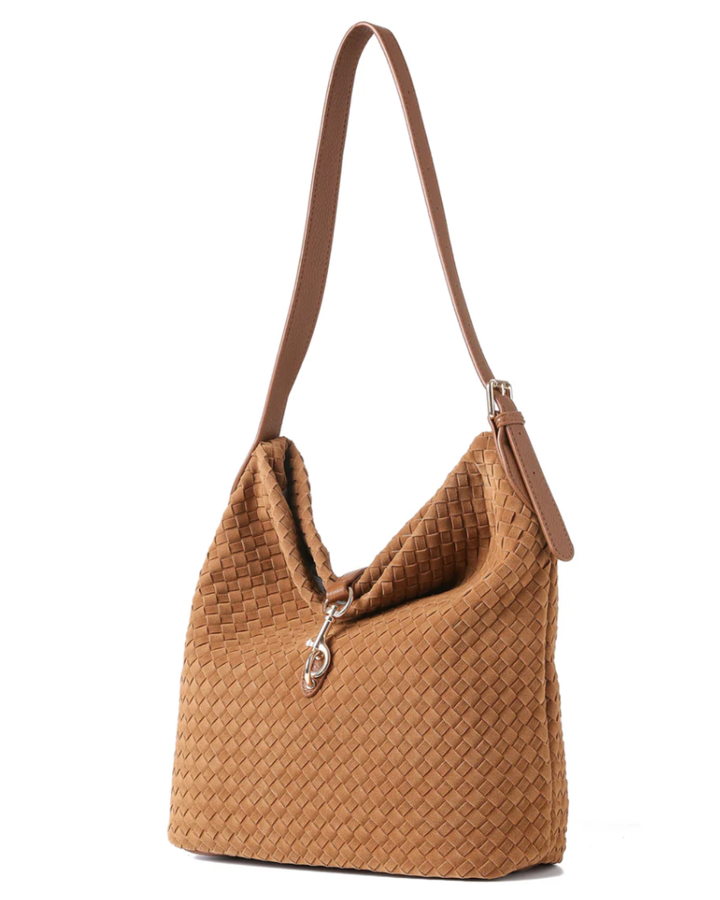 Sandy Woven Saddle Shoulder Bag