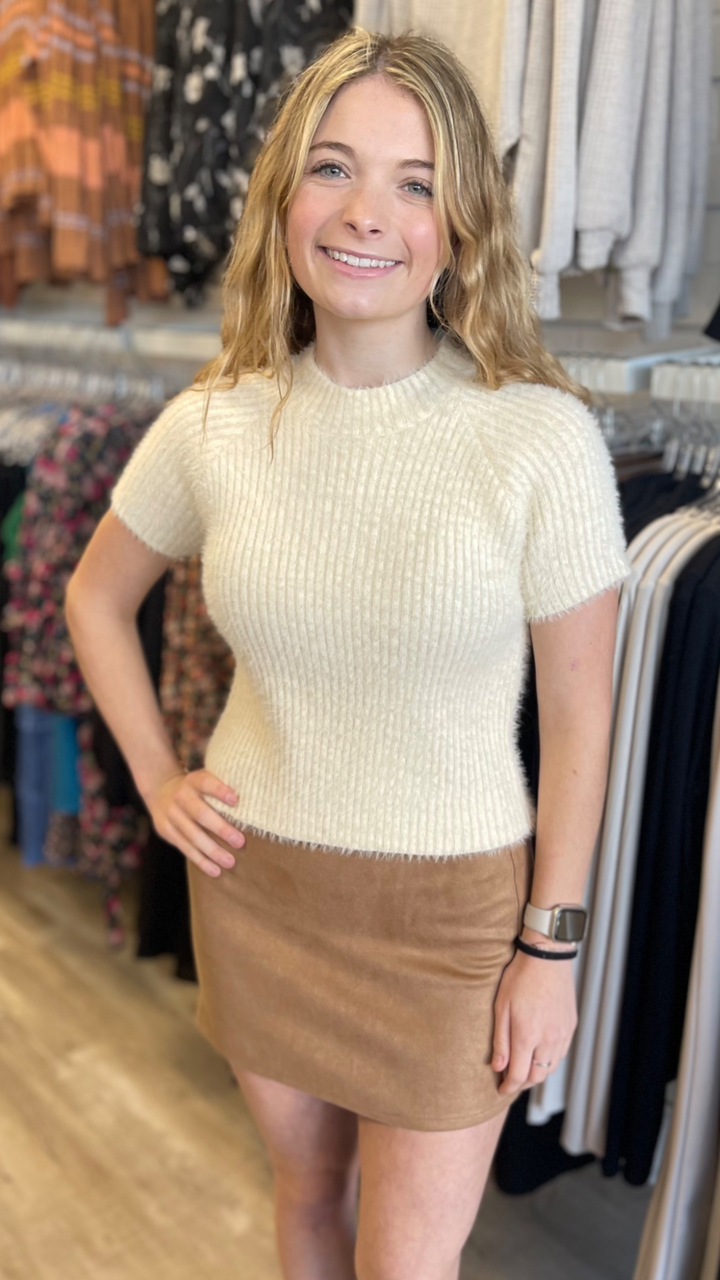Rylie Faux Suede Skirt