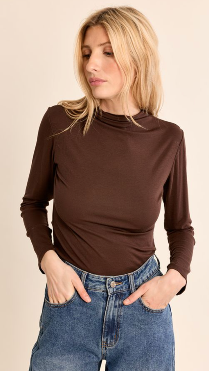 Chocolate Mocked Undersweater