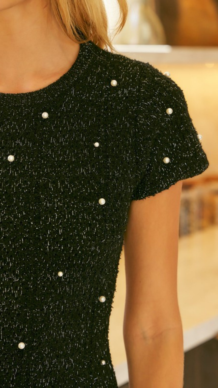 Mini Dress With Pearls