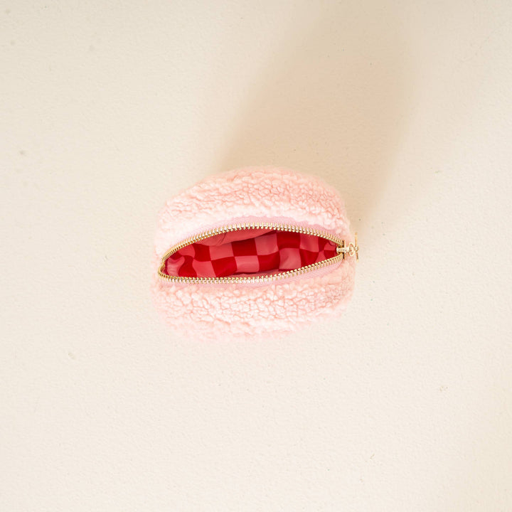 Circle Candy Cane Teddy Pouch