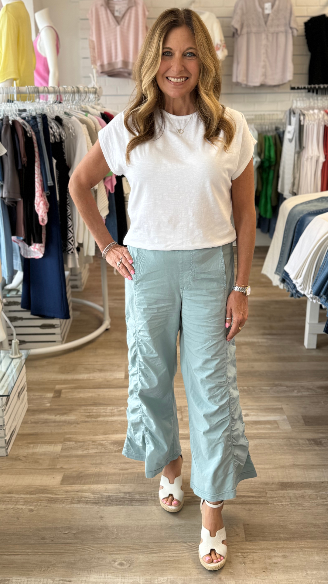 White Slub Arwen Top
