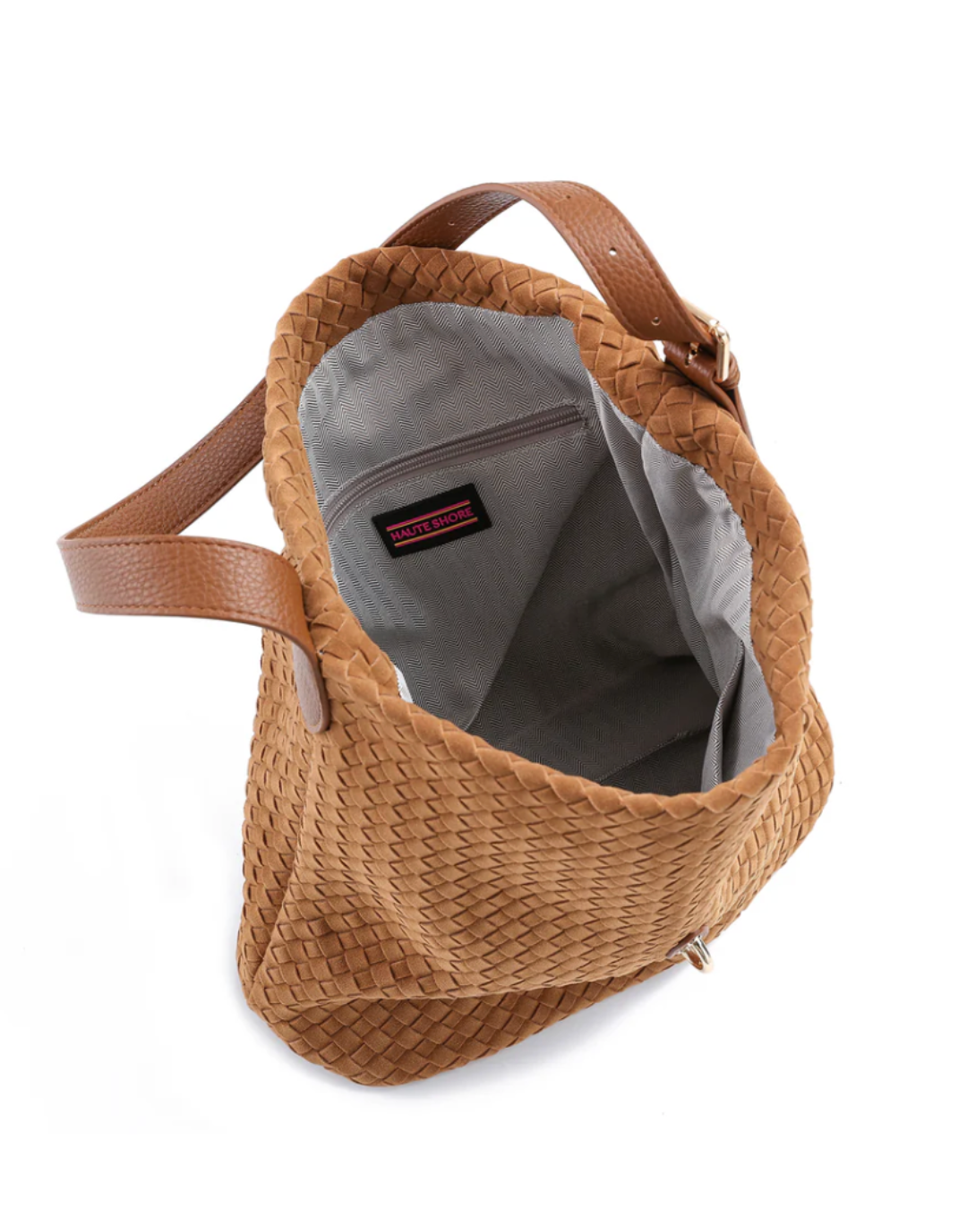 Sandy Woven Saddle Shoulder Bag