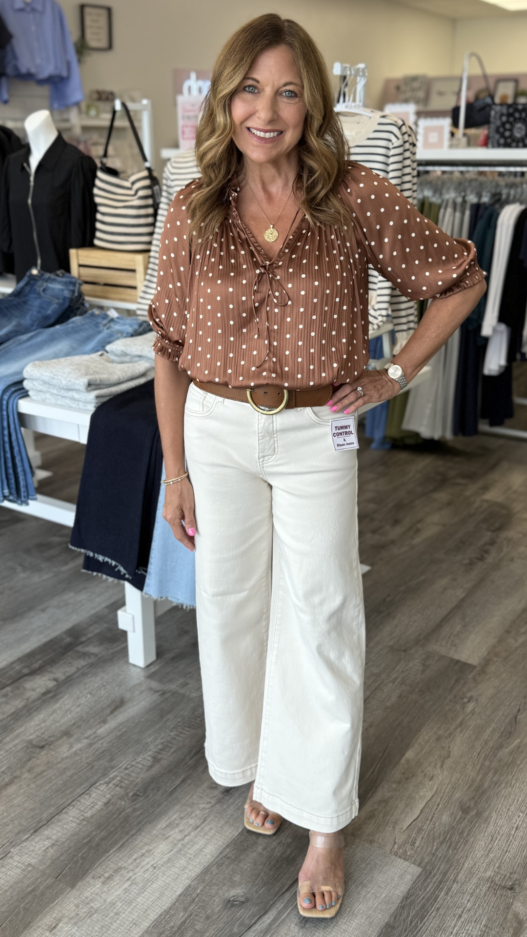 All Over Polka Dot Blouse
