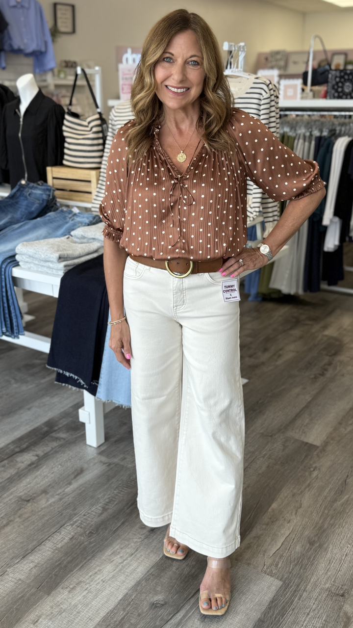 All Over Polka Dot Blouse