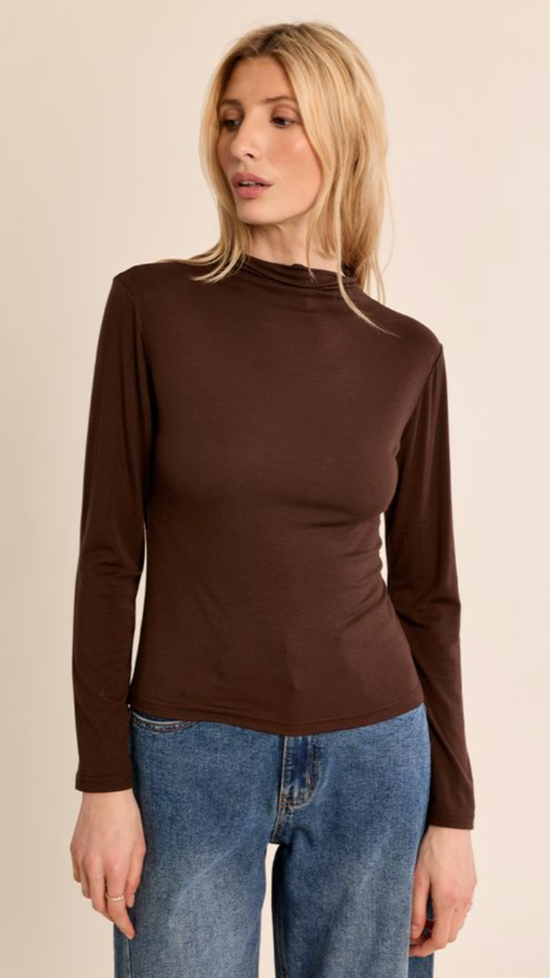 Chocolate Mocked Undersweater