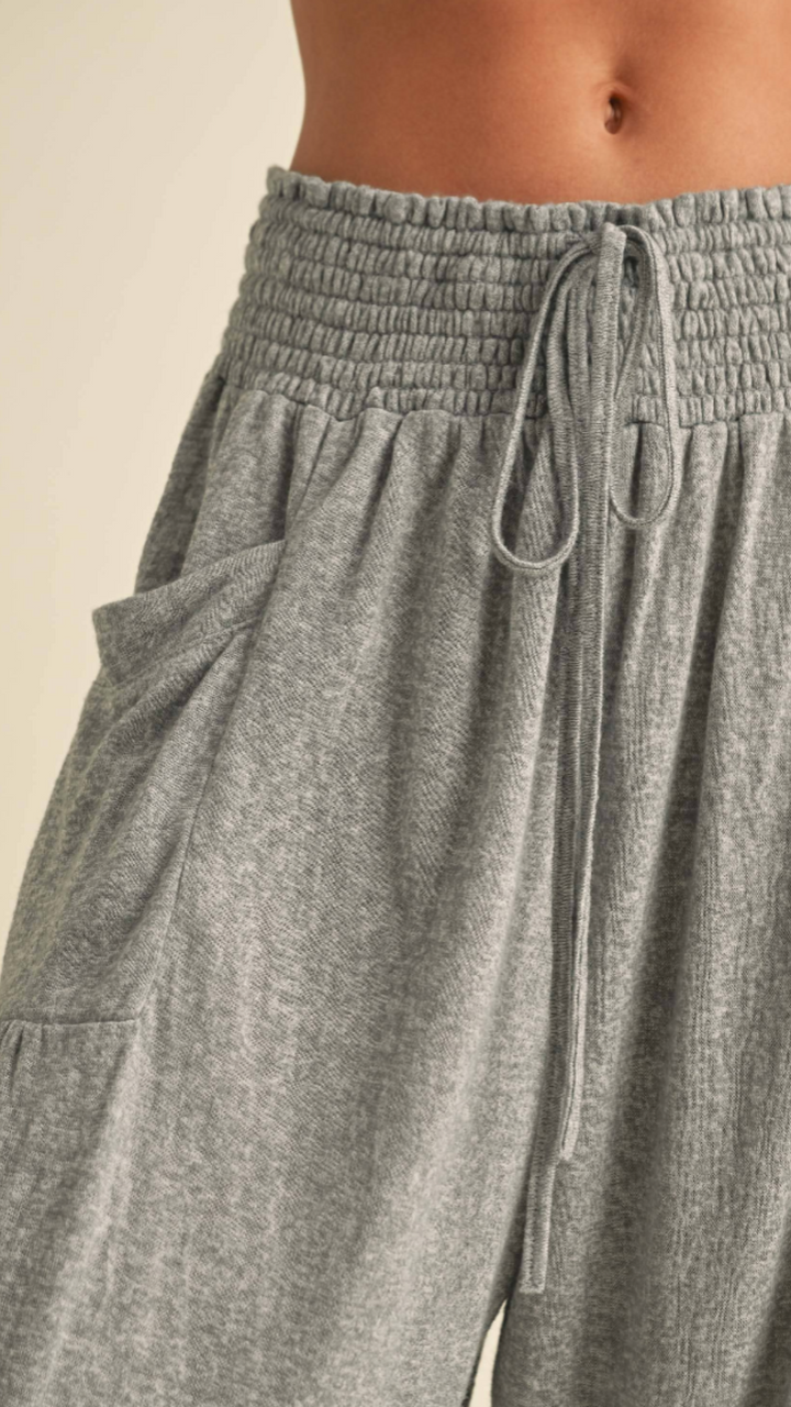 Rayon Smock Waist With Pockets Pants