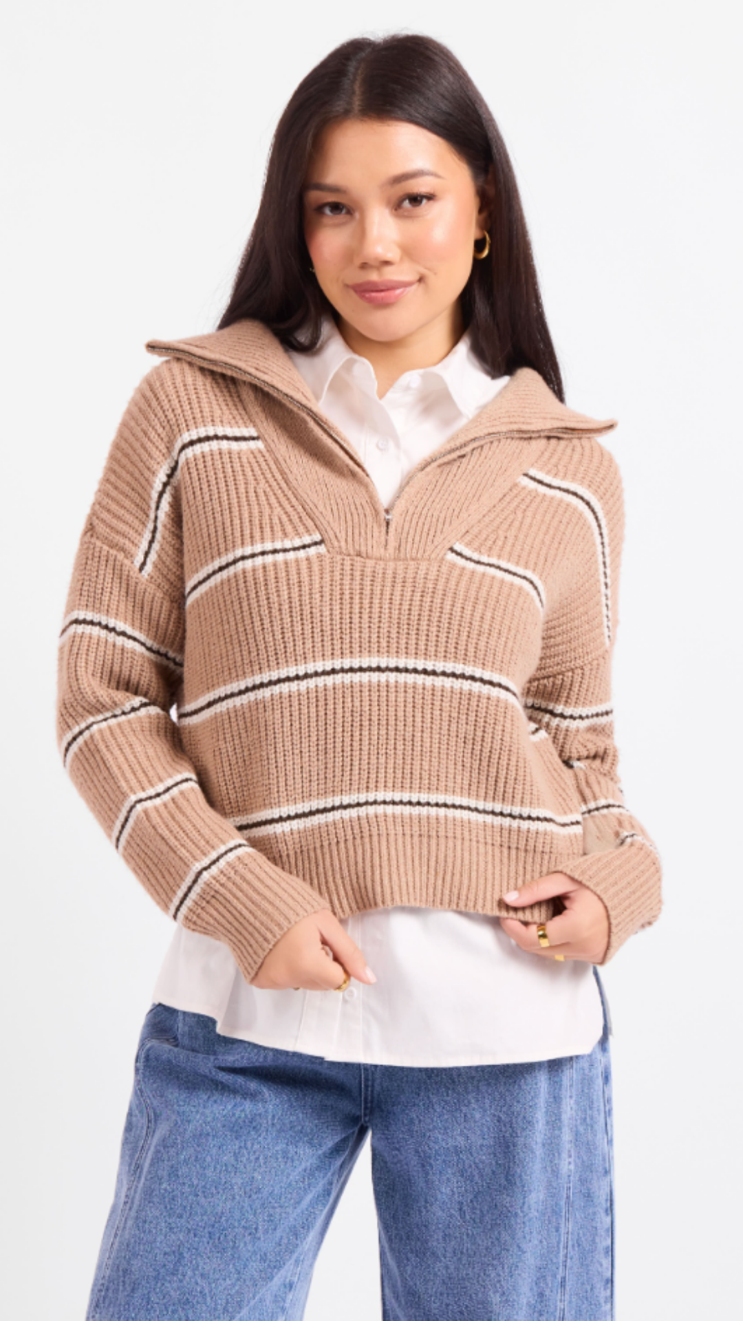 Warm Chai Quarter Zip Pullover