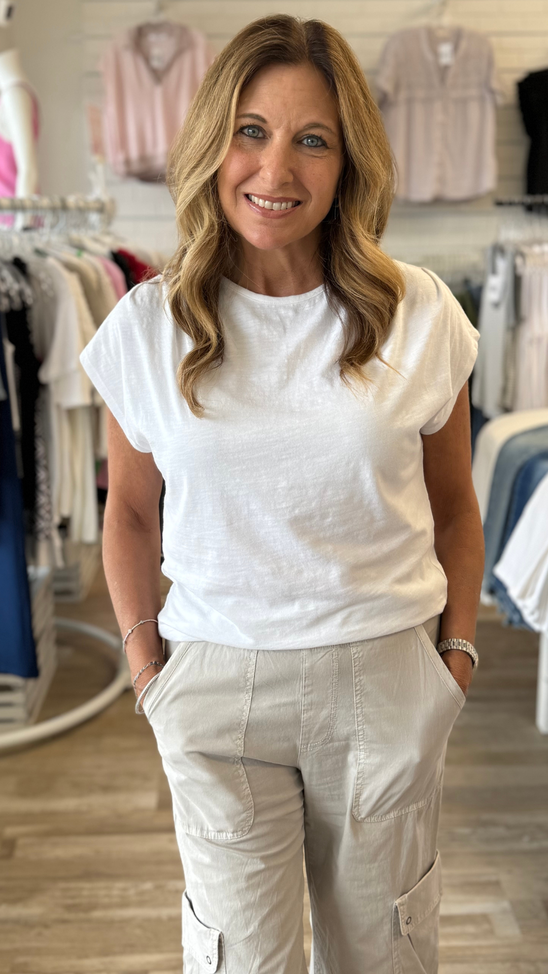 White Slub Arwen Top
