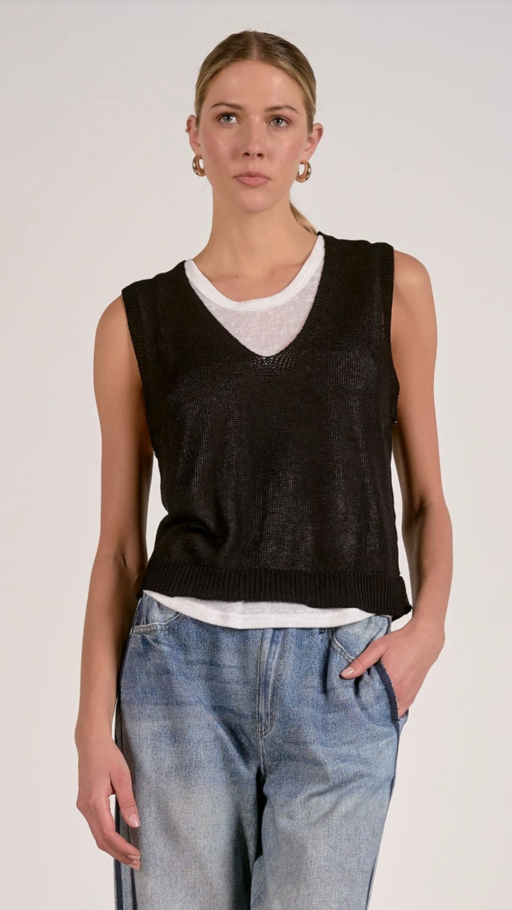 Black Overlay Tank