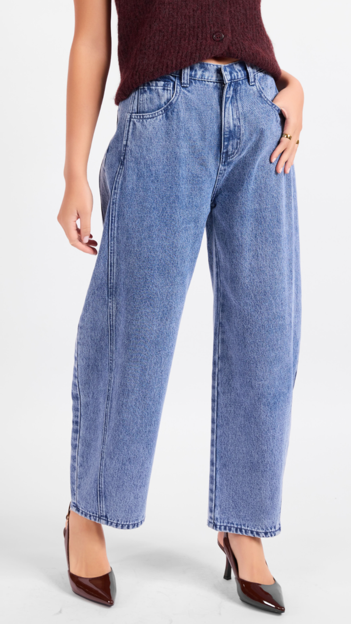 Plot Twist Barrel Jeans