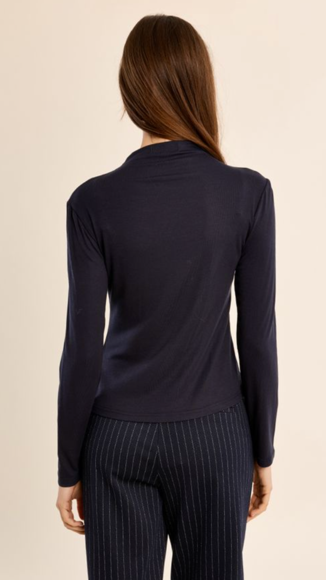 Navy Mocked Undersweater