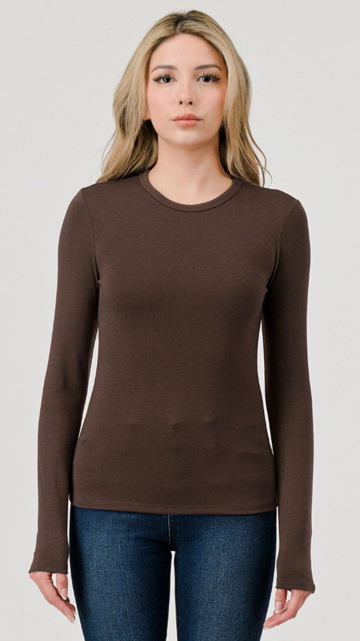Brown Jersey Long Sleeve