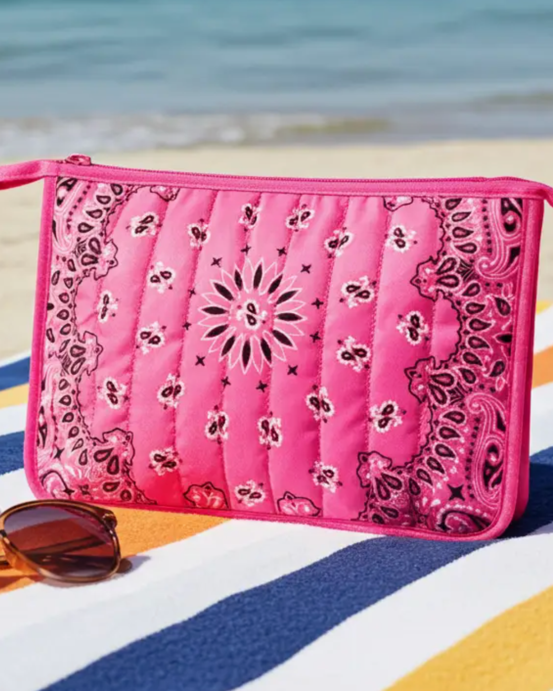 Beau Pink Bandana Pouch