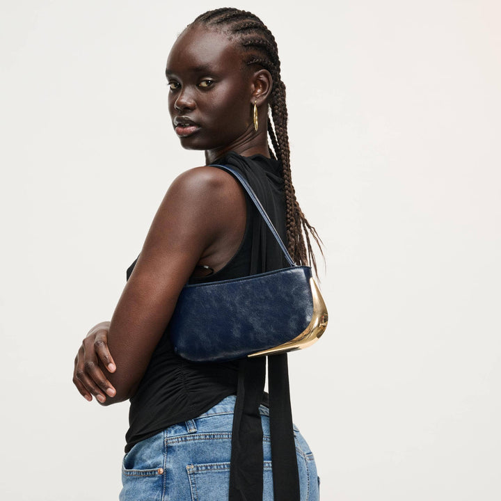 Navy Cooper Shoulder Bag