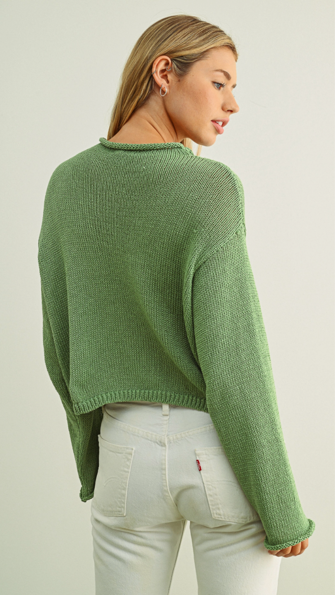 Matcha Light Weight Button Front Cardigan
