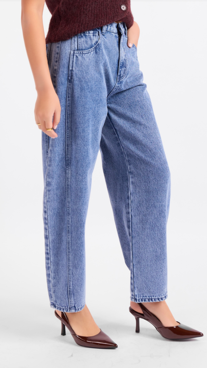 Plot Twist Barrel Jeans