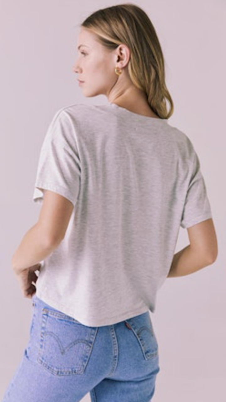 Heather Gray Mazzy Tee