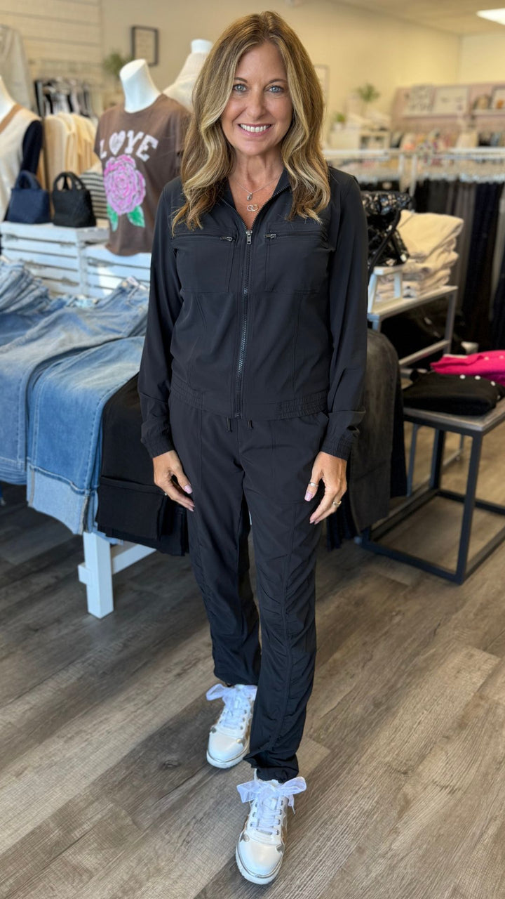 Black Active Quinn Bomber