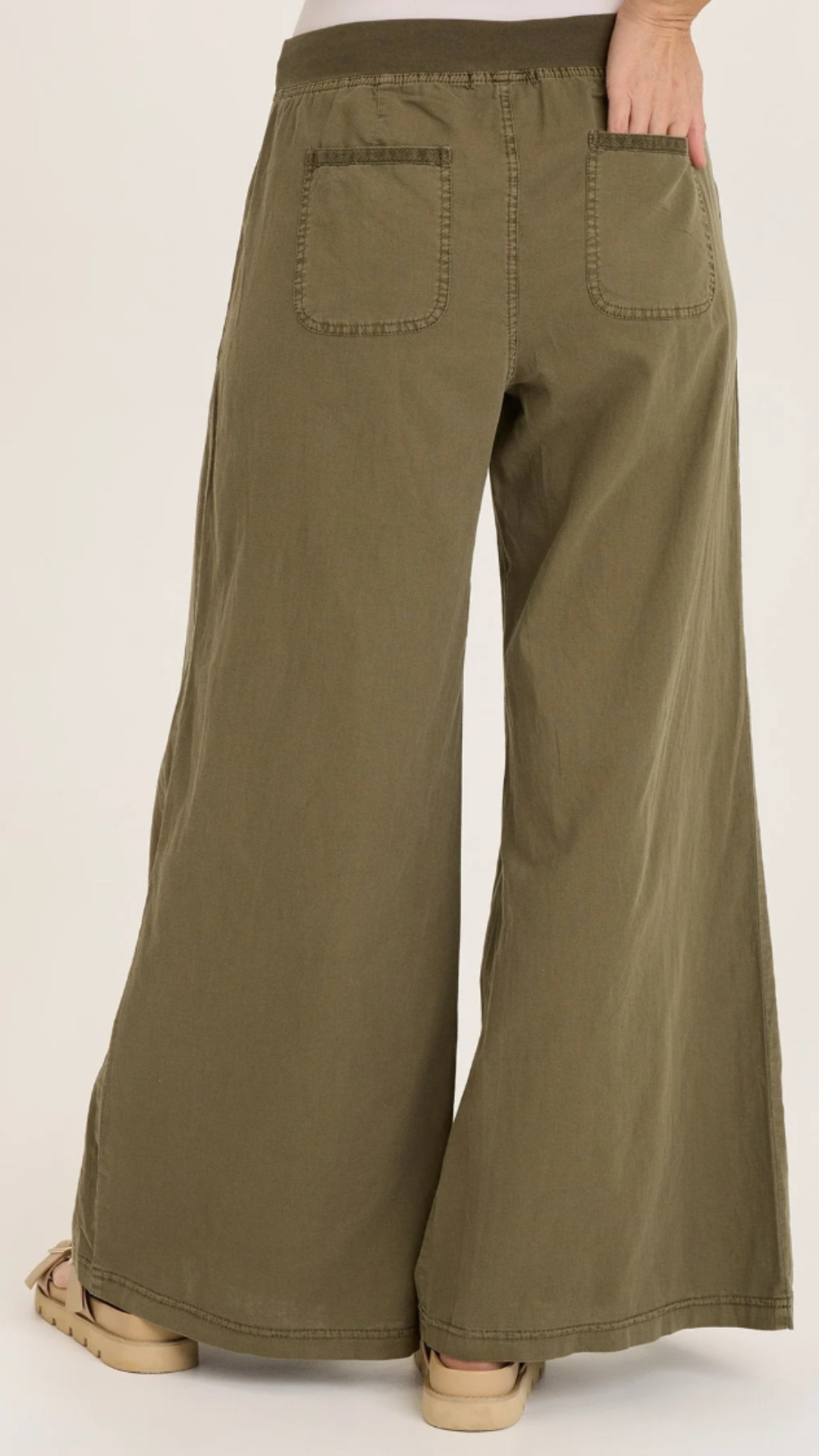 Kombu Pigment Zorba Linen Ultra Wide Leg Pants
