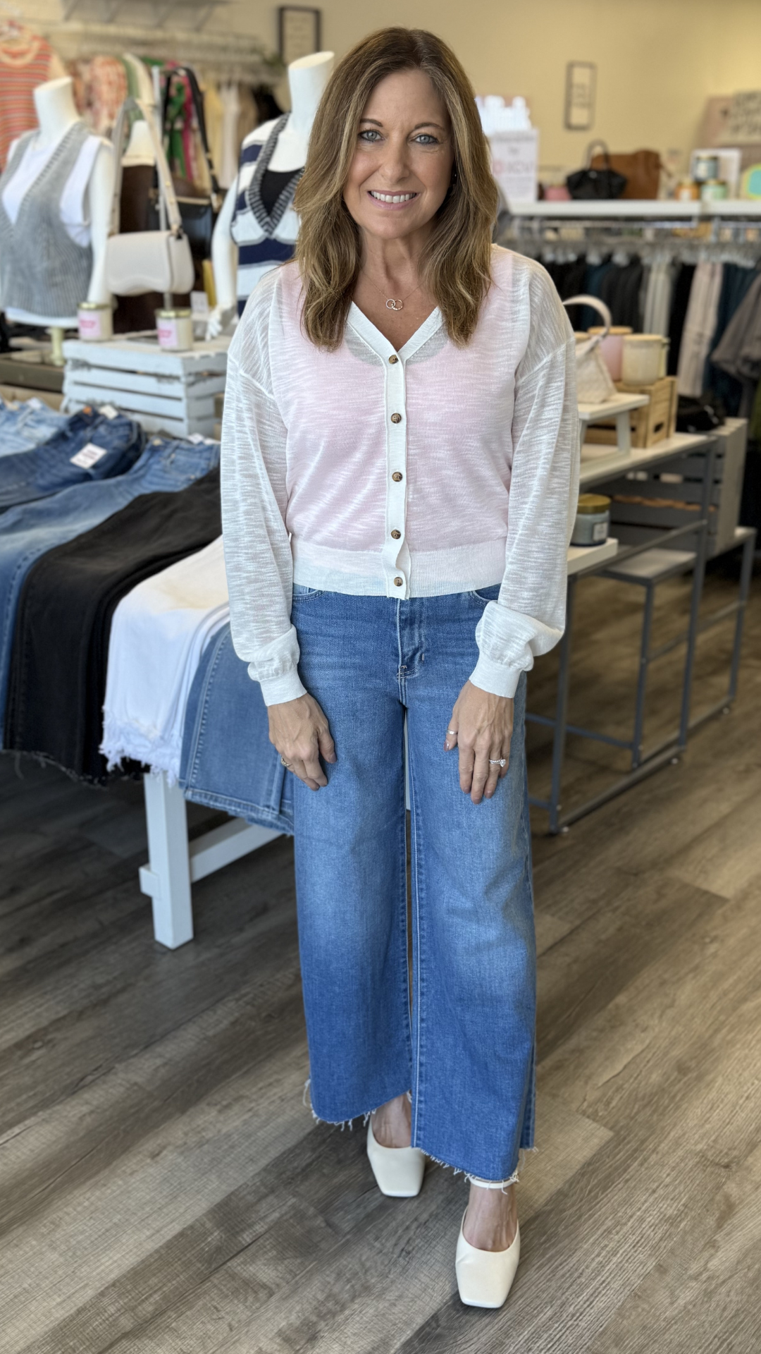 Evie Button Front Cardigan