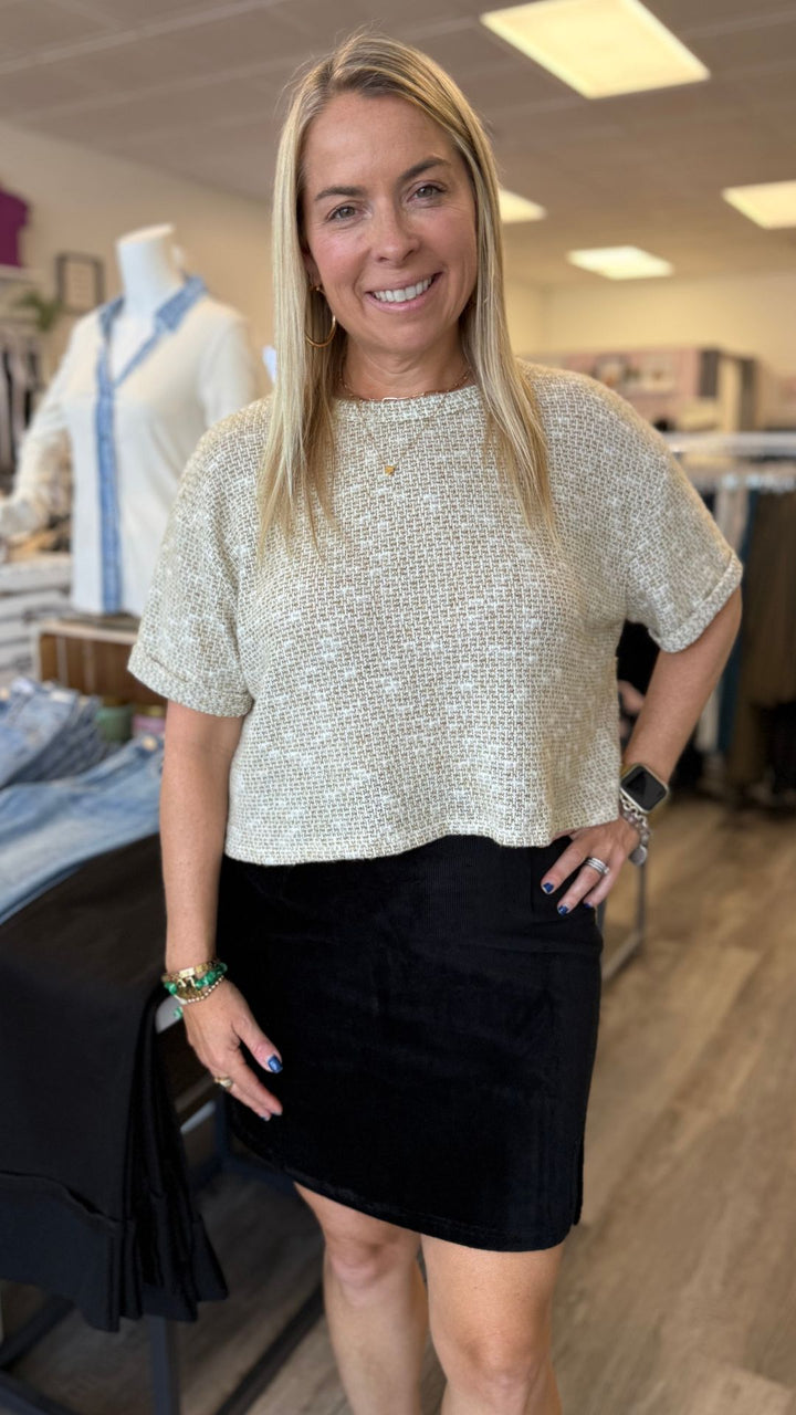 Billie Short Sleeve Knit Top