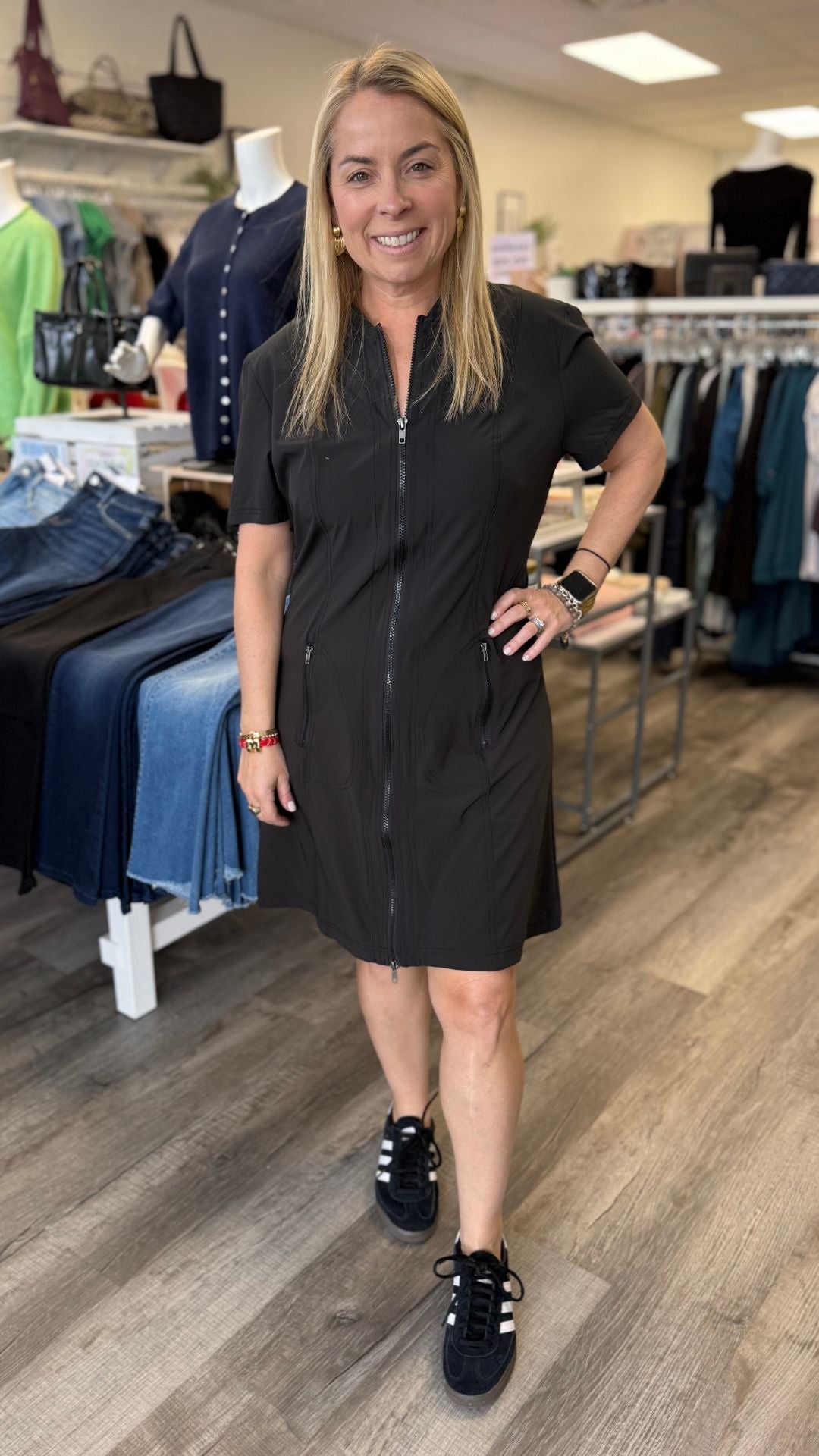 Black Mulder Jacket Dress